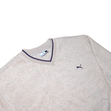 Vintage Puma V-Neck Fleece Large / XLarge - Double Double Vintage