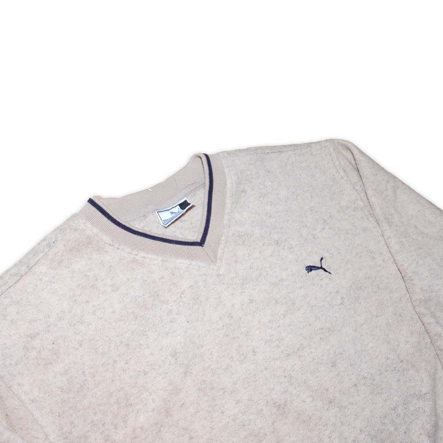 Vintage Puma V-Neck Fleece Large / XLarge - Double Double Vintage