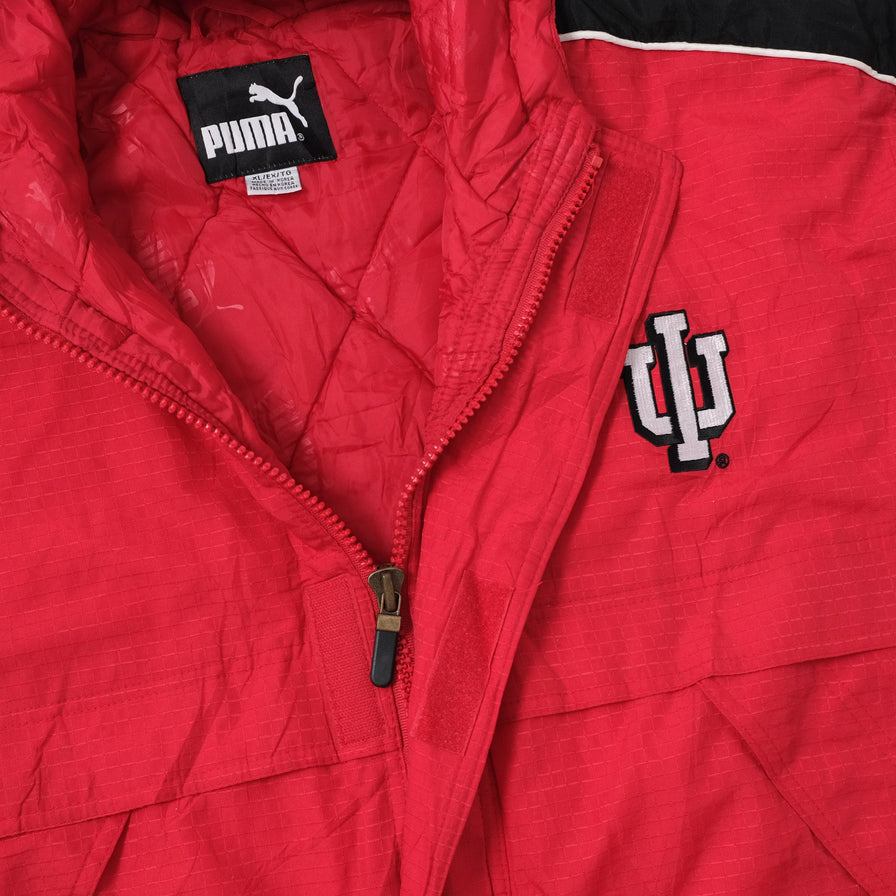 Vintage Puma Indiana Hoosiers Padded Jacket XLarge