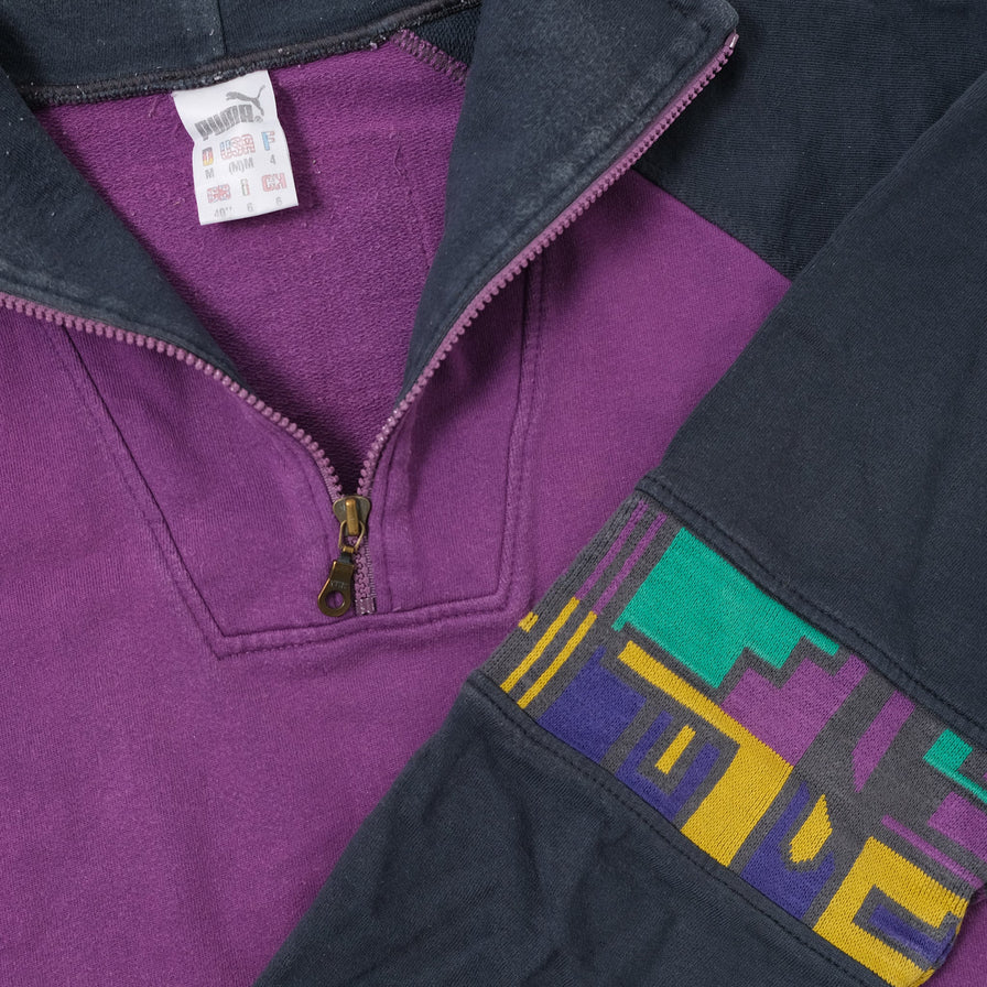 Vintage Puma Q-Zip Sweater XLarge