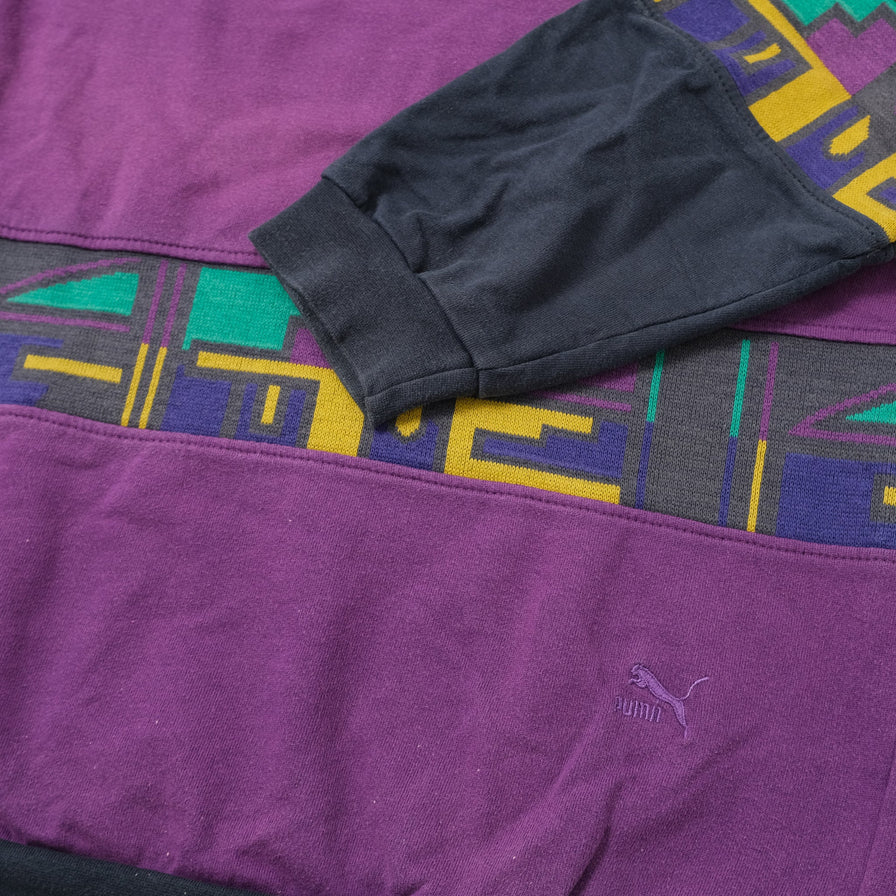 Vintage Puma Q-Zip Sweater XLarge