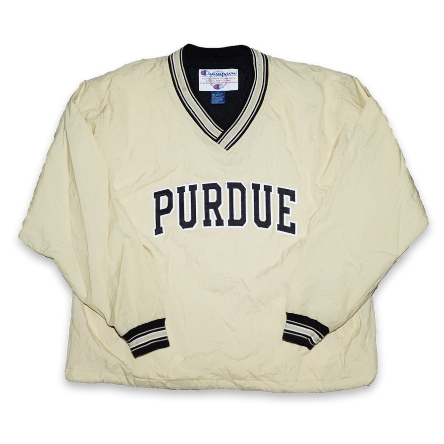 Vintage Champion Purdue Windbreaker XLarge