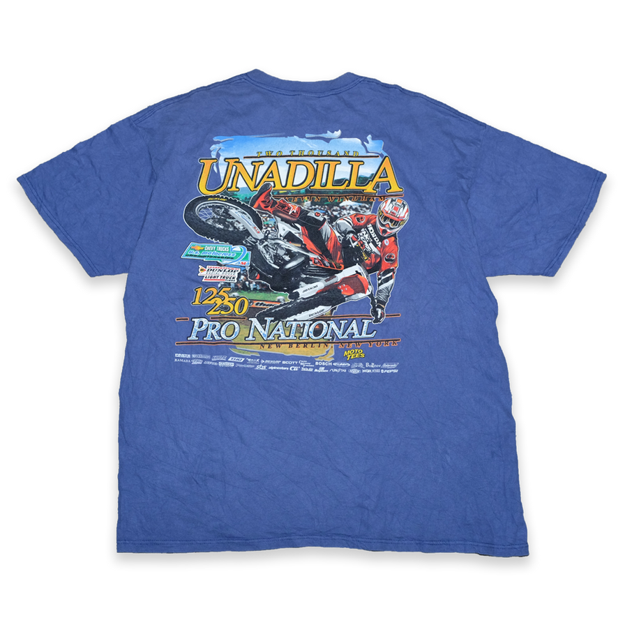 Vintage Unadila Racing T-Shirt XLarge - Double Double Vintage