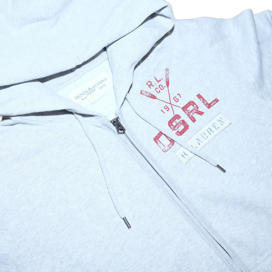 Ralph Lauren Zip Hoody Medium - Double Double Vintage