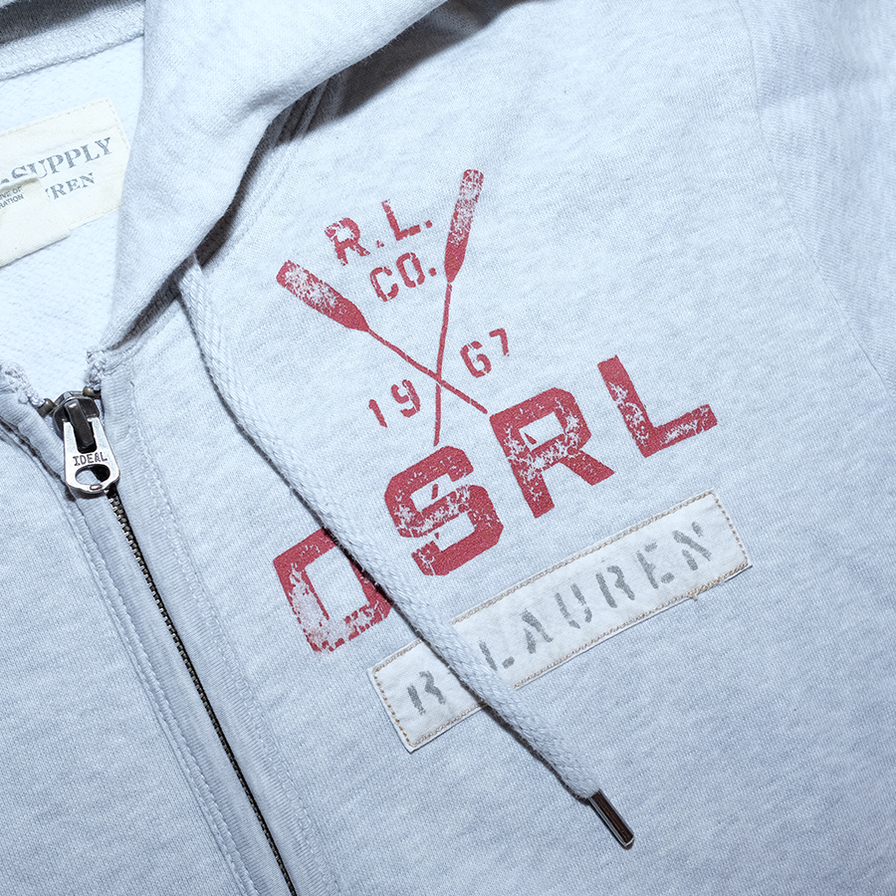 Ralph Lauren Zip Hoody Medium - Double Double Vintage
