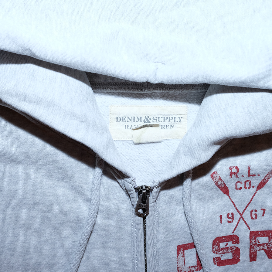 Ralph Lauren Zip Hoody Medium - Double Double Vintage