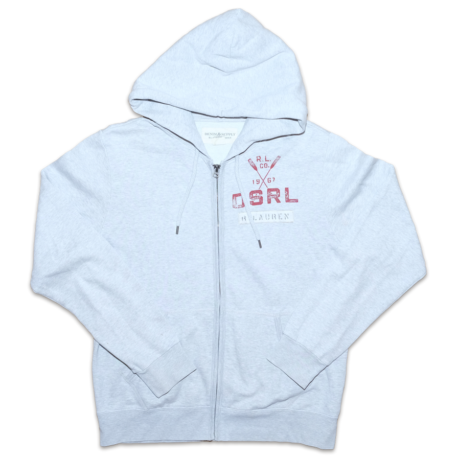 Ralph Lauren Zip Hoody Medium - Double Double Vintage