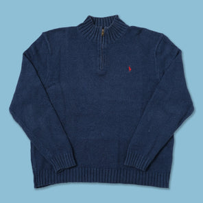 Vintage Polo Ralph Lauren Q-Zip Sweater Medium