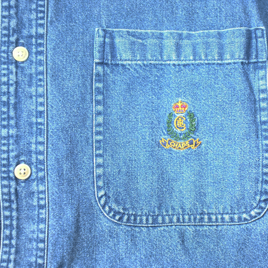 Ralph Lauren Chaps Denim Shirt Large / XLarge - Double Double Vintage