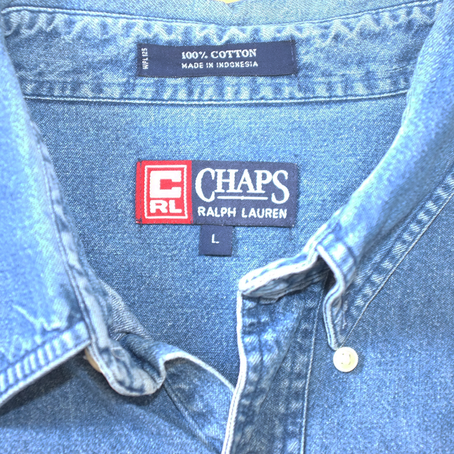 Ralph Lauren Chaps Denim Shirt Large / XLarge - Double Double Vintage