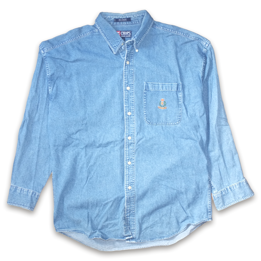 Ralph Lauren Chaps Denim Shirt Large / XLarge - Double Double Vintage