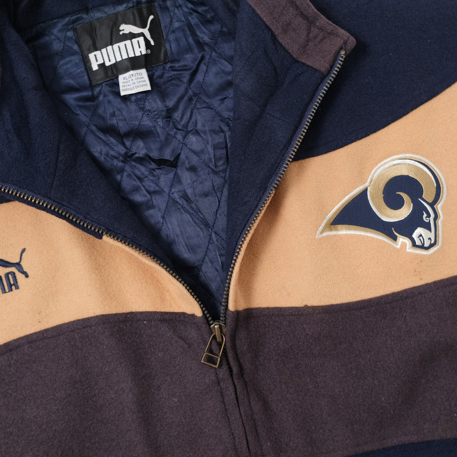 Vintage Puma St. Louis Rams Padded Jacket XLarge