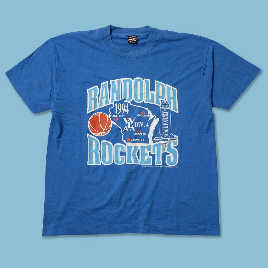 Vintage 1994 Randolph Rockets T-Shirt XLarge