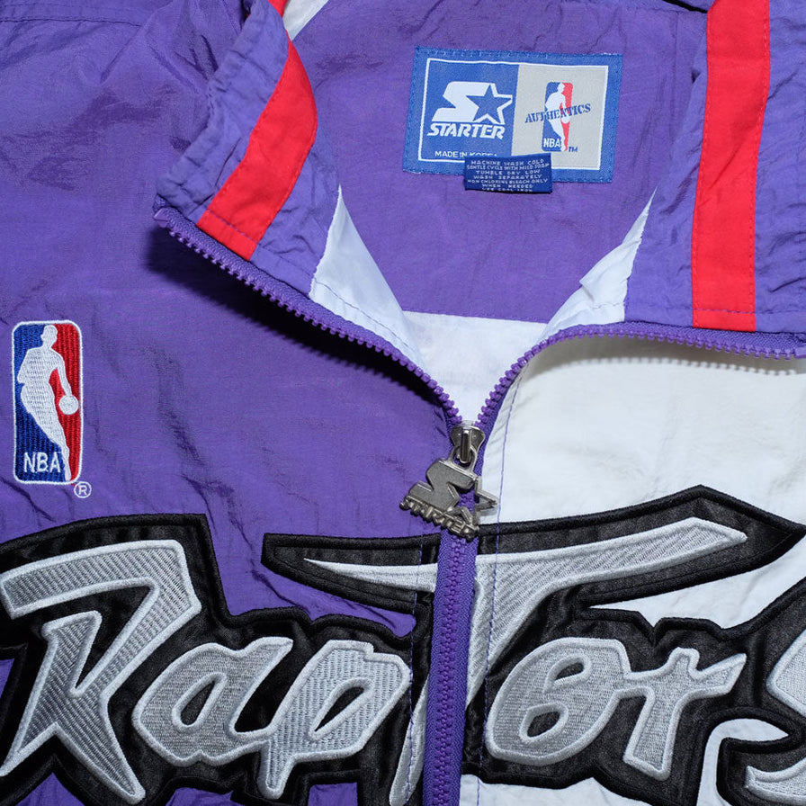 Vintage Starter Toronto Raptors Track Jacket Large - Double Double Vintage