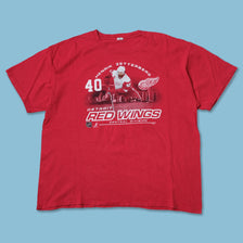Vintage Henrik Zetterberg Detroit Red Wings T-Shirt Large / XLarge
