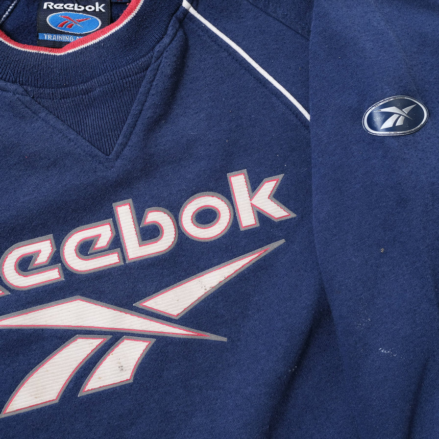 Vintage Reebok Logo Sweater Large