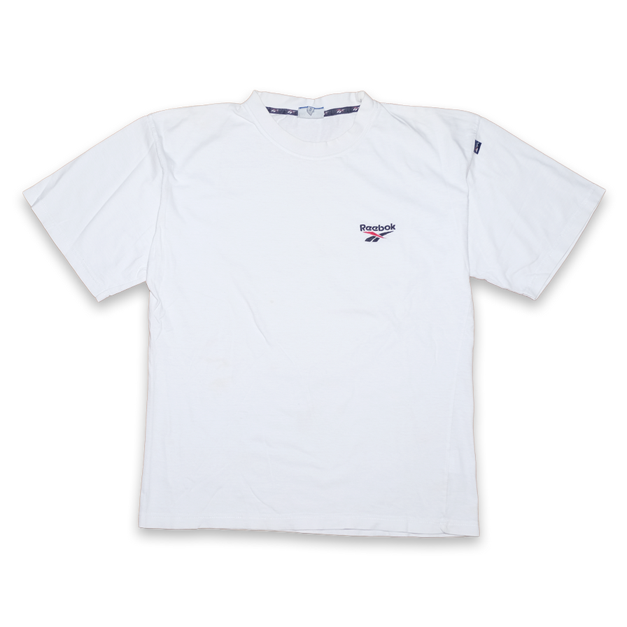 Vintage Reebok Logo T-Shirt Small / Medium - Double Double Vintage