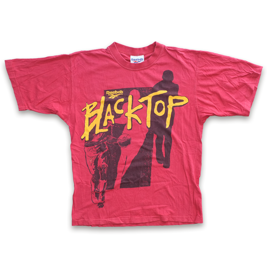 Rare Reebok Blacktop T-Shirt Small / Medium - Double Double Vintage