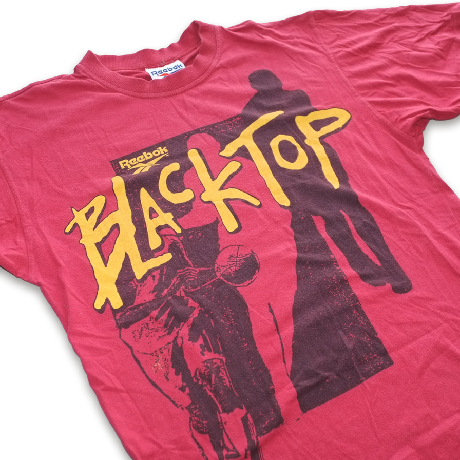 Rare Reebok Blacktop T-Shirt Small / Medium - Double Double Vintage