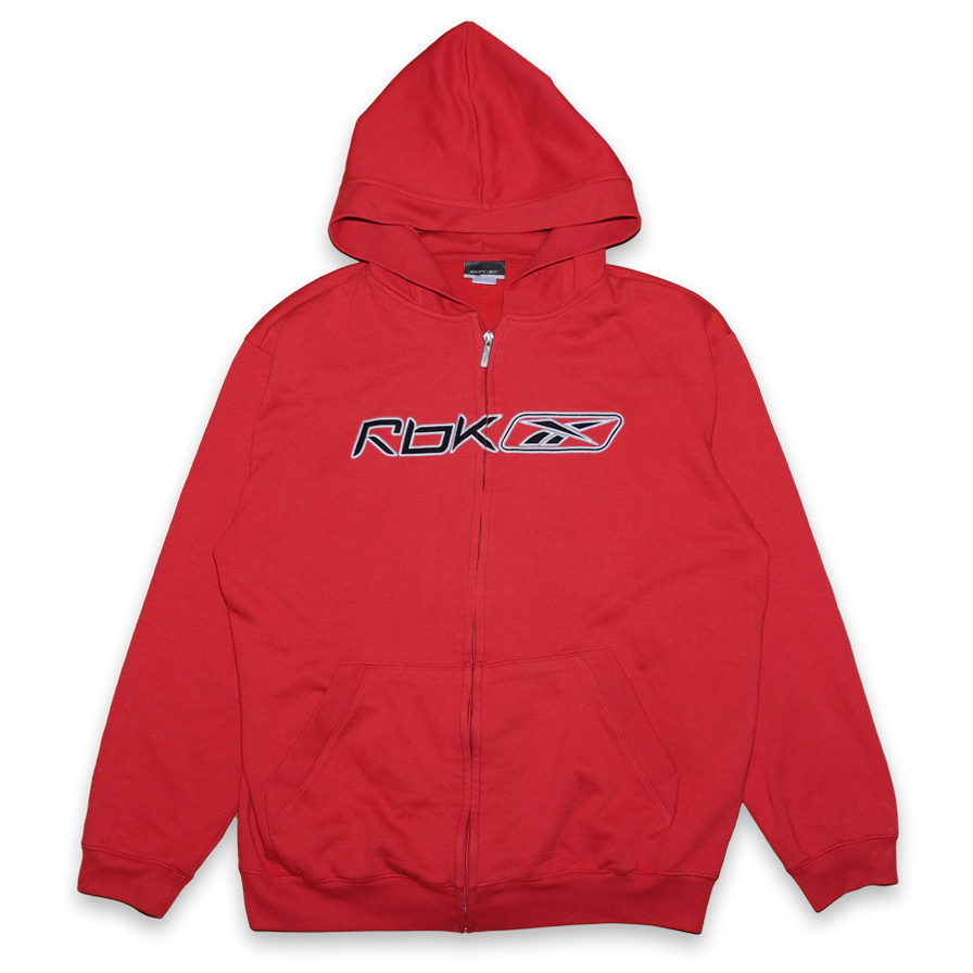 Vintage Reebok Zip Hoodie XLarge - Double Double Vintage