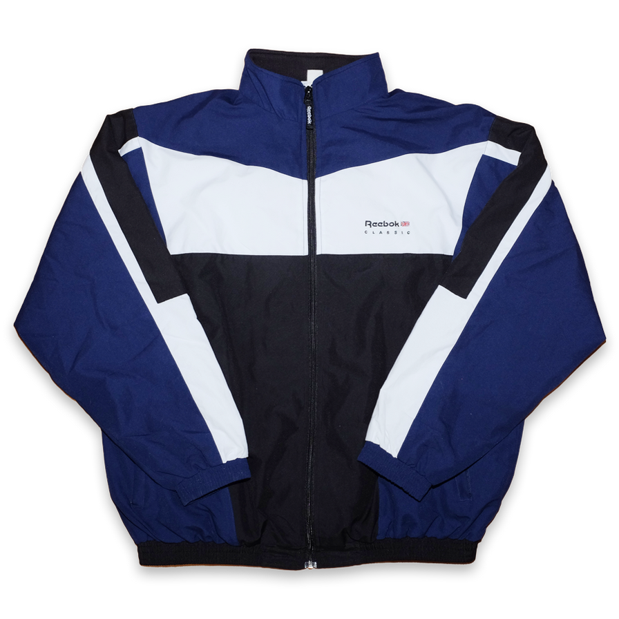 Vintage Reebok Classic Track Jacket XLarge - Double Double Vintage