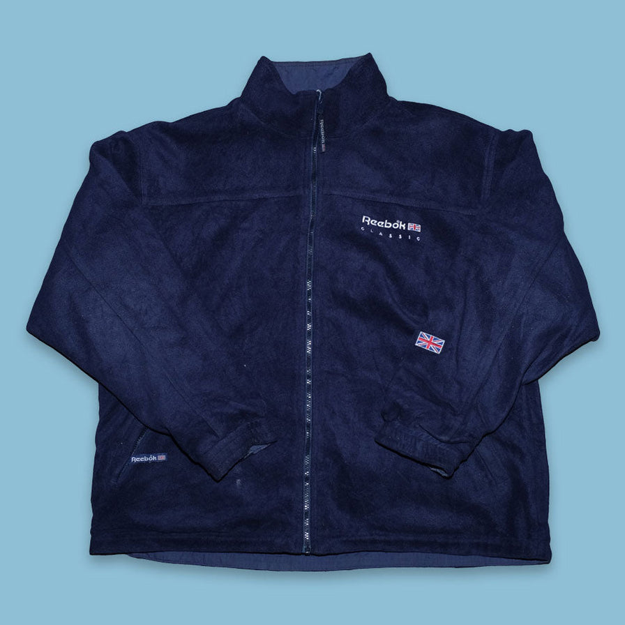 Vintage Reebok Fleece Jacket Large / XLarge - Double Double Vintage