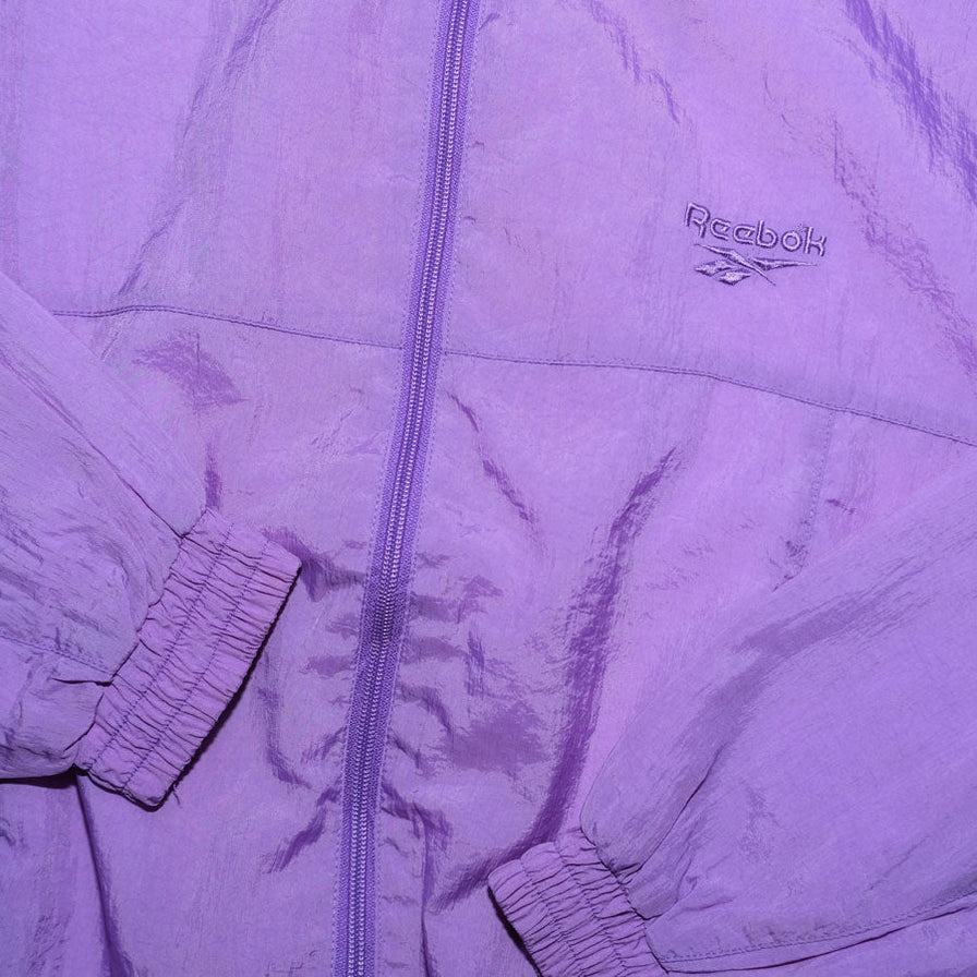 Vintage Reebok Women's Track Jacket Medium - Double Double Vintage
