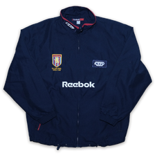 Vintage Reebok Aston Villa Half Zip Windbreaker XLarge - Double Double Vintage