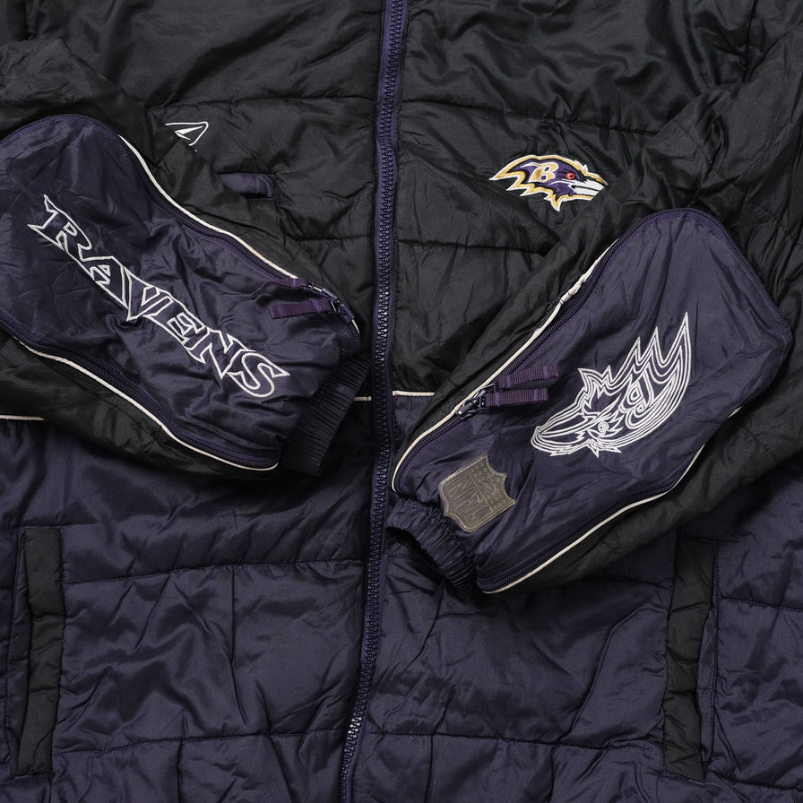 Vintage Reebok Baltimore Ravens Padded Jacket XLarge