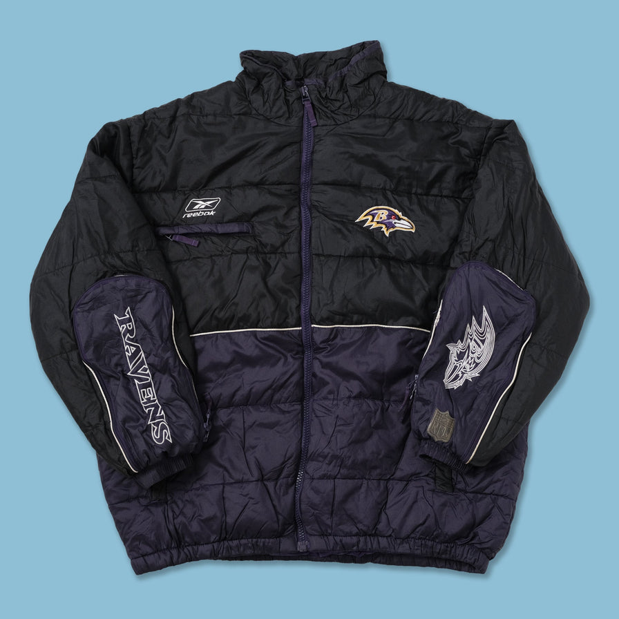Vintage Reebok Baltimore Ravens Padded Jacket XLarge