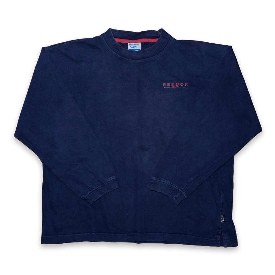 Vintage Reebok Chest Logo Sweatshirt Medium - Double Double Vintage