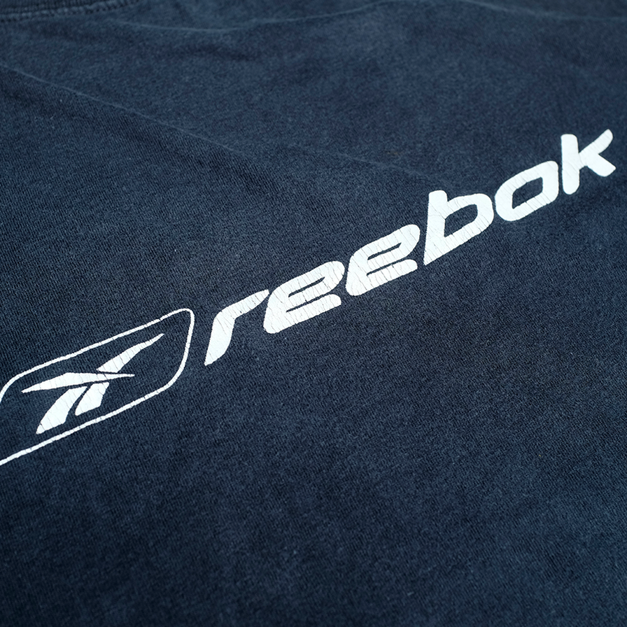 Reebok Script Logo T-Shirt Large / XLarge - Double Double Vintage