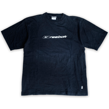 Reebok Script Logo T-Shirt Large / XLarge - Double Double Vintage