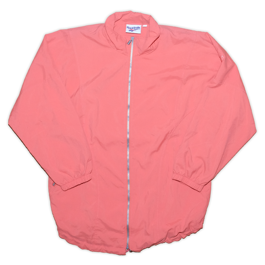 Vintage Reebok Peach Trackjacket Large / XLarge - Double Double Vintage