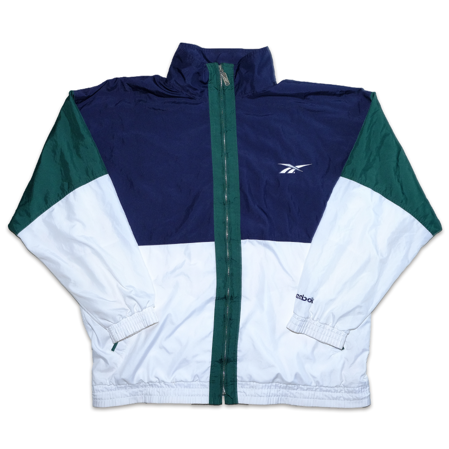 Vintage Reebok Trackjacket XLarge - Double Double Vintage
