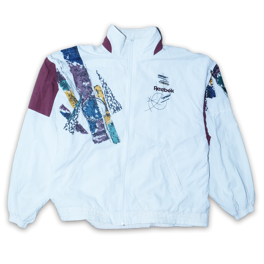 Vintage Reebok Trackjacket Medium - Double Double Vintage