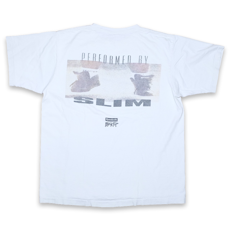 Vintage Reebok Blacktop T-Shirt Large - Double Double Vintage