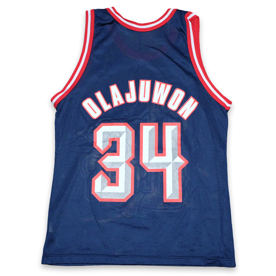 Vintage Hakeem Olajuwon Houston Rockets Jersey Medium - Double Double Vintage
