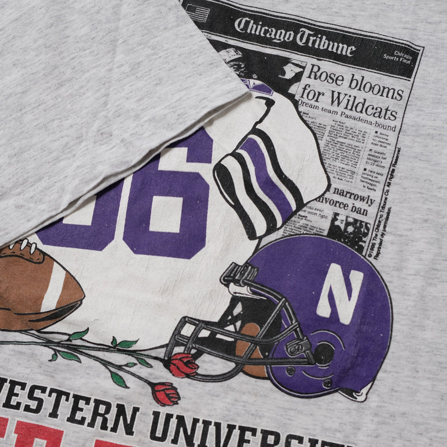 Vintage 1996 Northwestern Rose Bowl T-Shirt Large