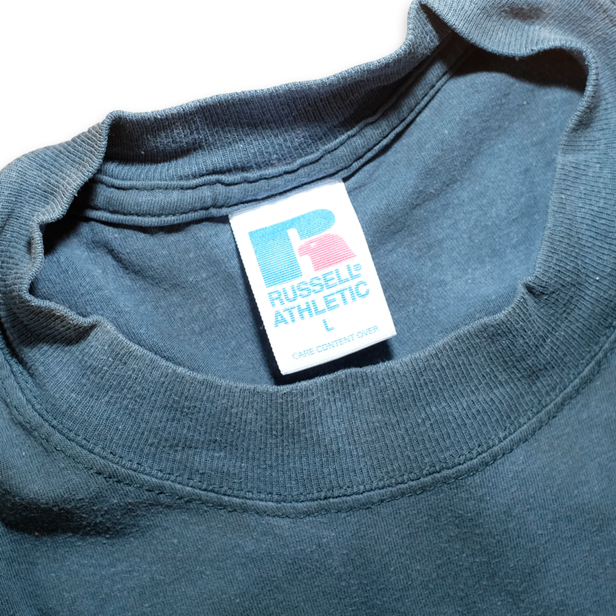 Russell Athletic T-Shirt Bleach Large - Double Double Vintage