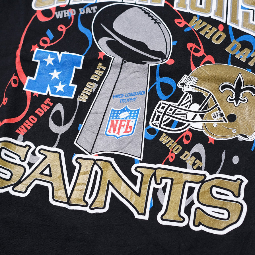 Vintage Super Bowl 2009 New Orleans Saints T-Shirt Medium