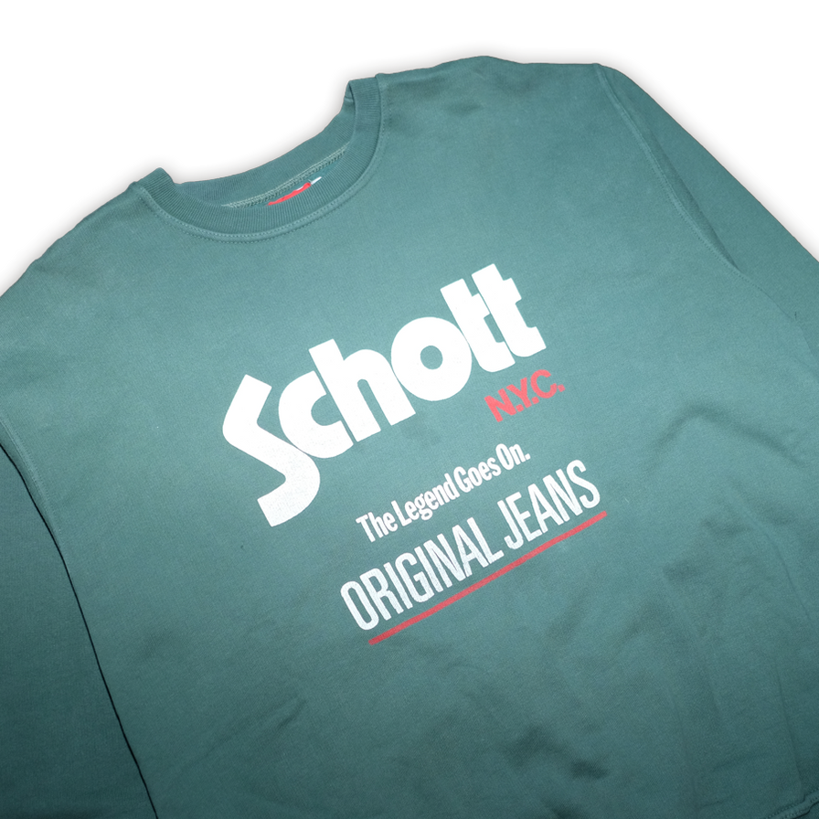 Vintage Schott NYC Crewneck Large / XLarge - Double Double Vintage