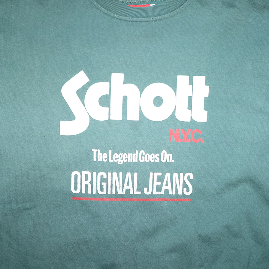 Vintage Schott NYC Crewneck Large / XLarge - Double Double Vintage