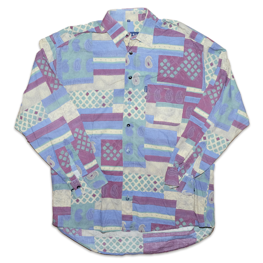 Vintage Pattern Shirt XLarge - Double Double Vintage