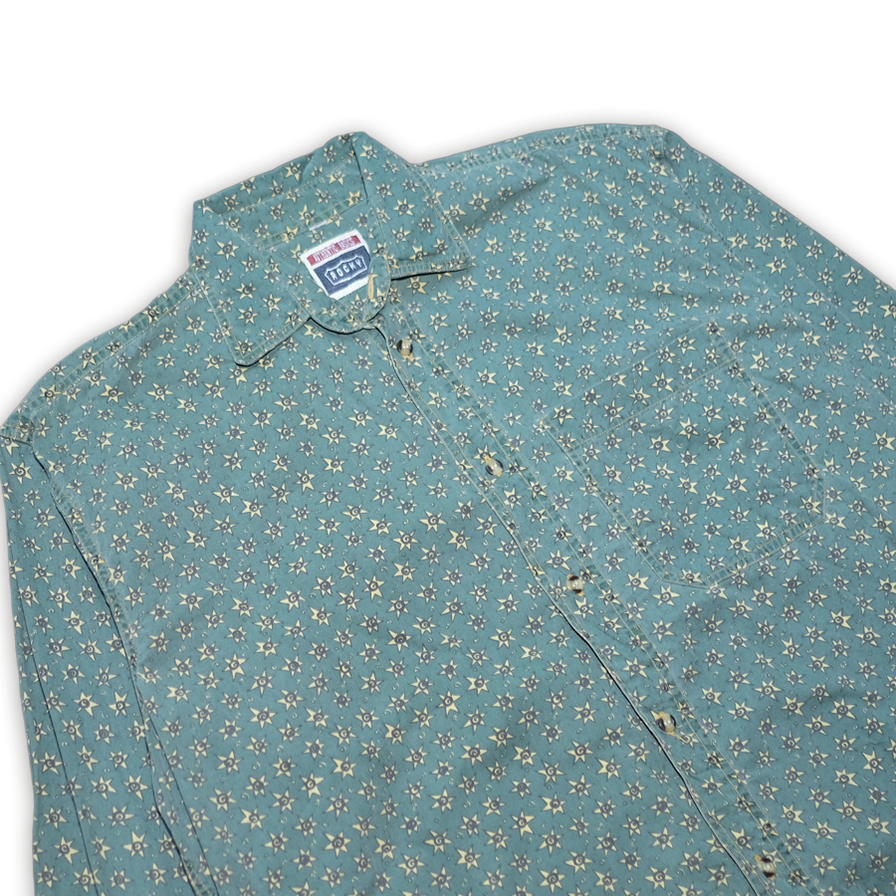 Vintage Pattern Shirt Large - Double Double Vintage