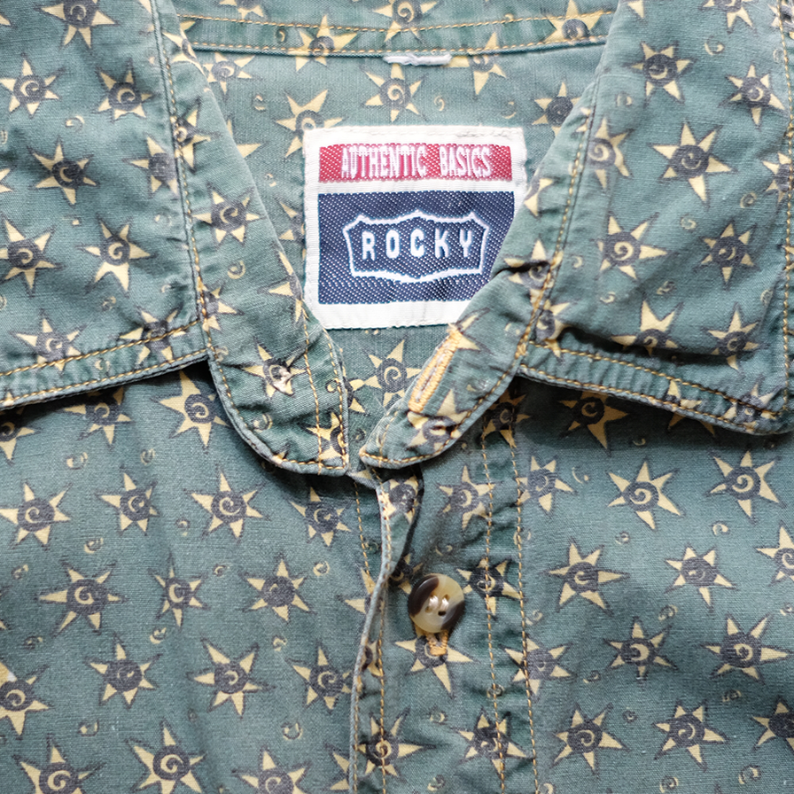 Vintage Pattern Shirt Large - Double Double Vintage
