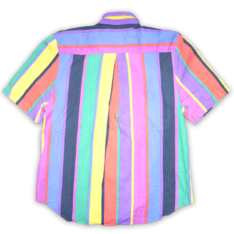 Vintage Vertical Stripe Shirt Medium / Large - Double Double Vintage