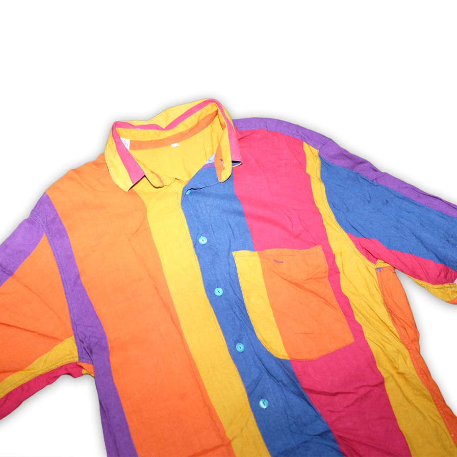 Vintage Stripe Shirt Large - Double Double Vintage