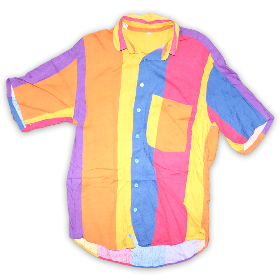 Vintage Stripe Shirt Large - Double Double Vintage