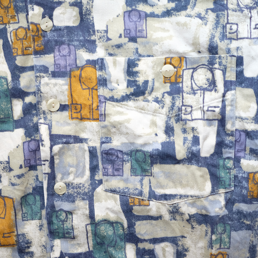 Vintage Abstract Shirt Medium / Large - Double Double Vintage
